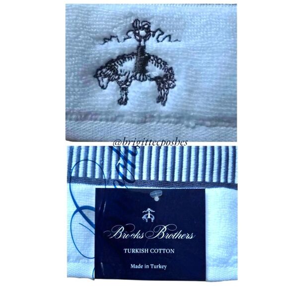 BROOKS BROTHERS Hand Turkish Towels Set Of 2 - Picture 4 of 6